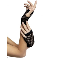 Black Fishnet Hand Gloves 