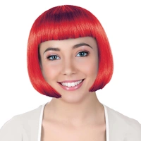 Red Bob Wig 