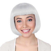 White Bob Wig