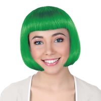 Green Bob Wig