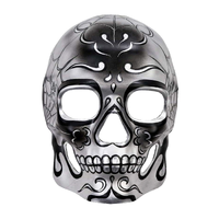 Day Of The Dead Skull Costume – Silver Mask