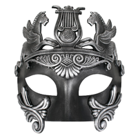 Centurion Eye Mask – Black & Silver