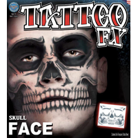 Skull Face Tattoo 