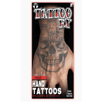 Skull Hand Temporary Tattoo