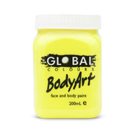 Fluro Yellow Face Paint - 200ml