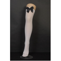 Bow Stockings –White
