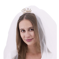 Bride Headband with Veil 