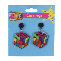 Rubik's Cube Earrings