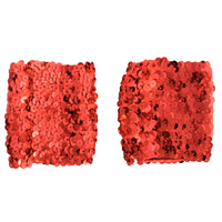 Sequin Wristbands (Red)