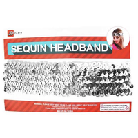 Sequin Headband (Large) - Silver