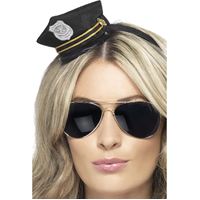 Mini Cop Hat - Black