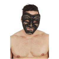 Tragedy Gold Face Mask