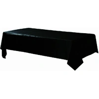 Plastic Rectangular Table Cover – Jet Black