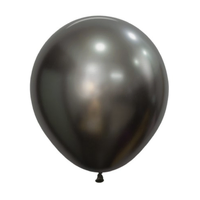 Silk Midnight Grey Balloon (46cm) -- Pk25