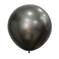 Silk Midnight Grey Balloon (60cm) - Pk3