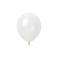 Metallic White Balloons (12cm) - Pk50
