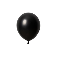 Black Metallic Balloon (12cm) – Pk50