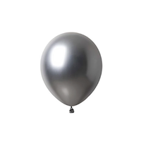 Silver Chrome Balloon (12cm) – Pk25