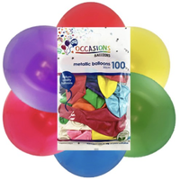 Assorted Metallic Balloons (30cm) – Pk100