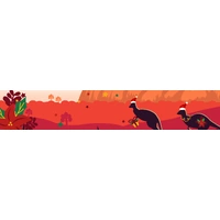 Aussie Christmas Table Runner (183x33cm) - Faux Linen