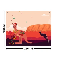 Aussie Christmas Cloth Backdrop (180 x 230cm) with 4 eyelets