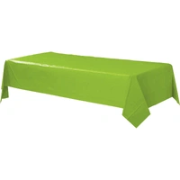 Kiwi Green Rectangular Plastic Table Cover 1.37m x 2.74m