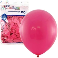 Standard Fuchsia Latex Balloons 30cm (100 Pack)