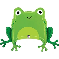 Green Frog 28" Shaped Foil Balloon