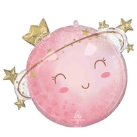 Pink Little Moon Girl Foil Balloon (89 cm)