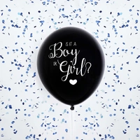 Gender Reveal Latex Balloon – Blue Confetti