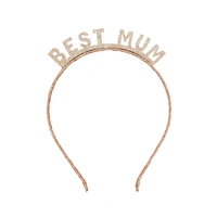 Best Mum Glitter Headband 