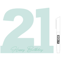 Mini Minty Green Signature Block Mini (21) With Marker