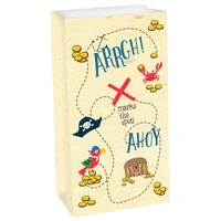 Ahoy Pirate Birthday Paper Treat Bags