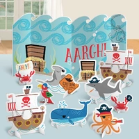 Ahoy Pirate Birthday Table Decorating Kit