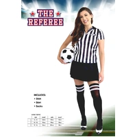 Referee Shirt, Skirt and Socks Adult Costume
