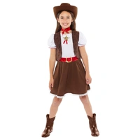 Western Cowgirl Girls Costume - 4-6 Years