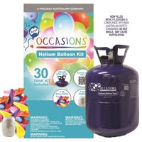 Disposable Helium Gas Tank + 30 Balloons & Ribbons (Pick up Only)