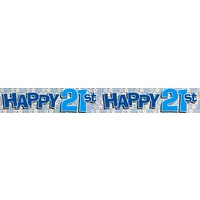Banner Holographic 2.6M 21St Blue
