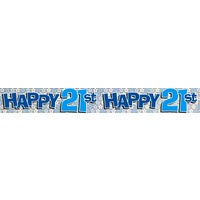 Banner Holographic 2.6M 21St Blue