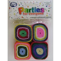 Multicolour Crepe Paper Streamers (13m) - Pk 4