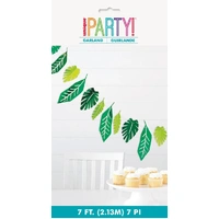 Safari Leaves Foil Garland 2.13m