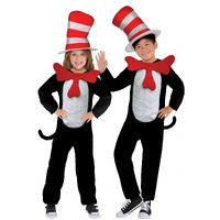 Dr. Seuss The Cat in the Hat Jumpsuit Costume 4-6 Years