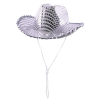 Mirror Sequin Cowboy Hat