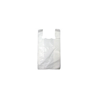 Plastic Bags Singlet Medium White - 250 Per Pack