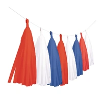 Patriotic Tassel Garland Red White and Blue