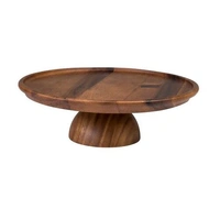 Cake Stand Acacia Wood - 305MM Dia 100MM High