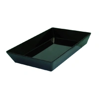 Black Rectangle Melamine Bowl (30x45x7cm)