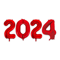 2024 Jumbo Foil Balloons - Red
