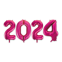 2024 Jumbo Foil Balloons - Magenta