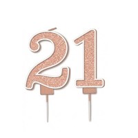 21 Sparkling Fizz Rose Gold Candle Set